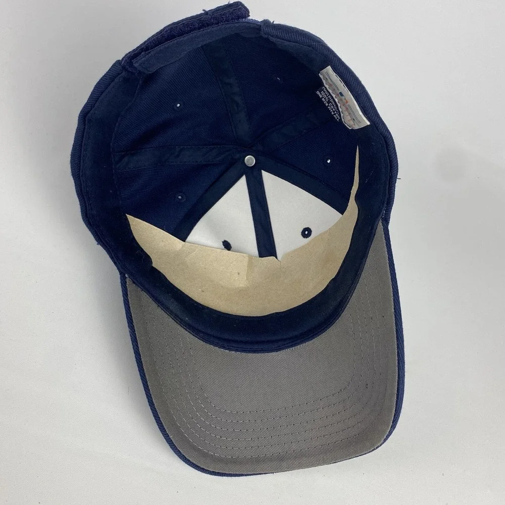 VTG Boston Red Sox Hat Navy Blue Baseball Strapback‎ MLB Genuine Merchandise